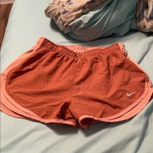 Orange Dri-Fit nike shorts
